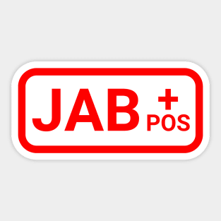 JAB positiv Sticker